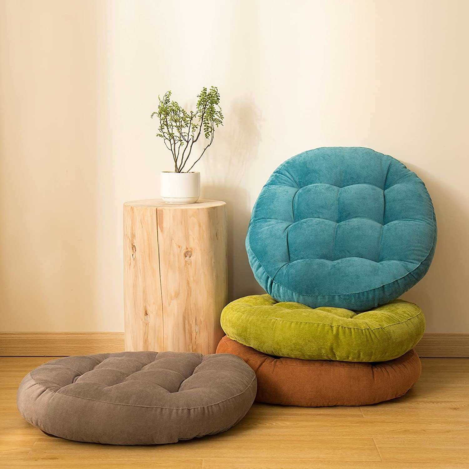 Напольные подушки и сидушки - разные формы и виды оформления. Шаблоны и идеи для воплощения.
