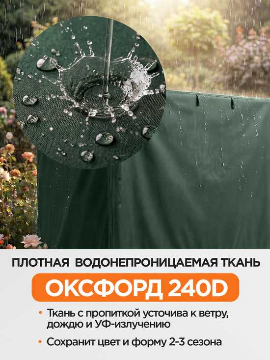 Фото №3 Чехол для садовых качелей Нирвана 265 х 177 х 180 см