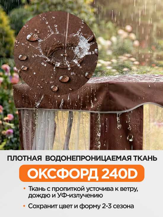 Фото №3 Тент-шатер + москитная сетка для качелей Родео 208 х 145 х 170 см