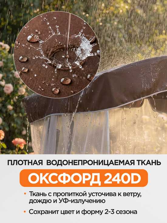Фото №3 Тент-крыша + москитная сетка для качелей Монарх 244 х 142 х 185 см