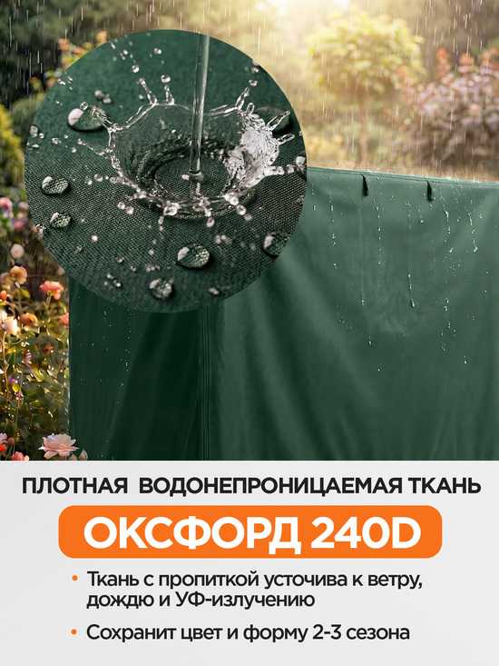 Фото №5 Чехол для садовых качелей с дугообразной крышей