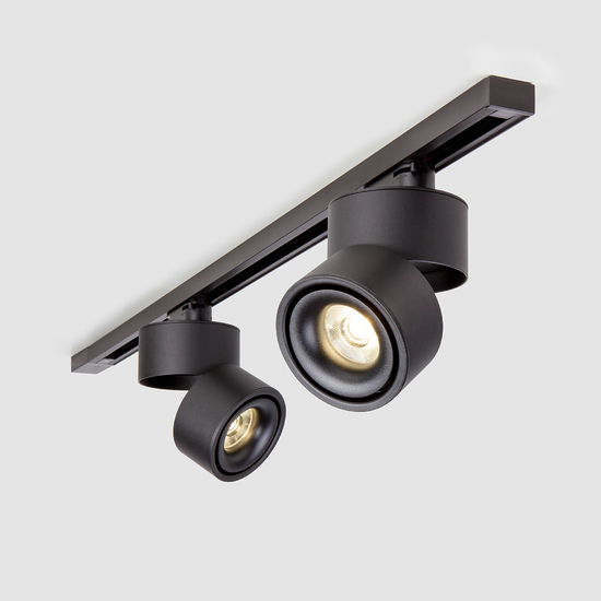 Фото №5 Трековый светодиодный светильник для однофазного шинопровода Klips Черный 15W 4200K LTB21