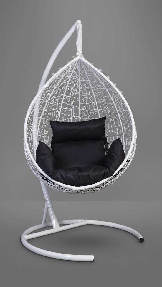 Фото №3 Подвесное кресло-кокон SEVILLA белый  + каркас