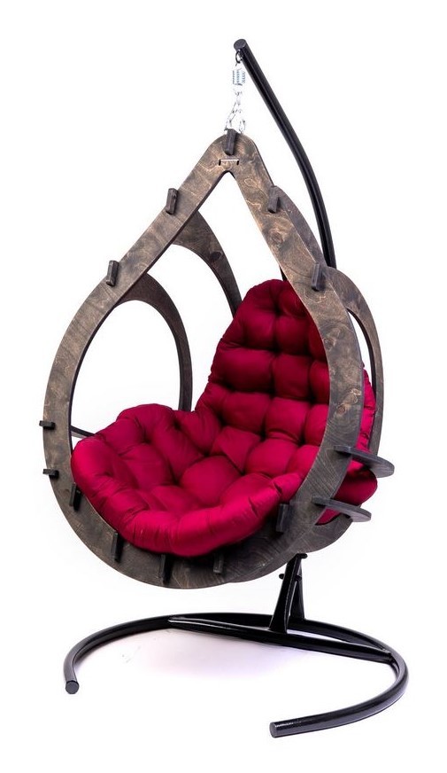 Фото №7 Подвесное кресло-кокон SEMERA цвет Эбеновое дерево