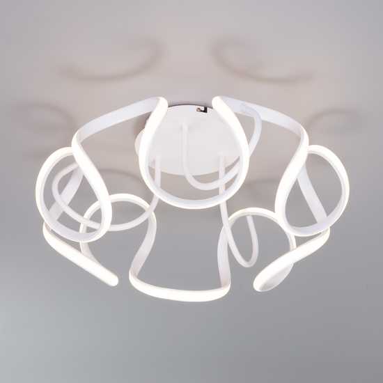 Фото №3 Потолочный светодиодный светильник с пультом управления 90238/1 белый