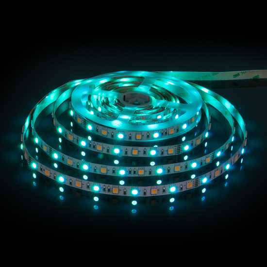 Фото №9 Светодиодная лента Лента светодиодная 24V 14,4W 60Led 5050+5050 IP20 MIX RGB/теплый белый, 5м