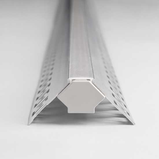 Фото №4 Встраиваемый угловой алюминиевый профиль (внешний угол) для светодиодной ленты LL-2-ALP015