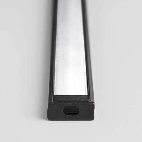 Фото №4 Накладной алюминиевый профиль черный/белый для светодиодной ленты LL-2-ALP006
