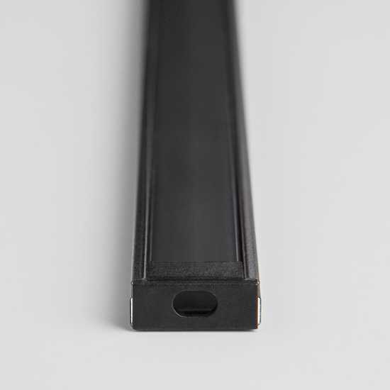 Фото №4 Накладной алюминиевый профиль черный/черный для светодиодной ленты LL-2-ALP006