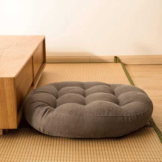 Фото №5 Подушка для кресла, напольная подушка, круглая