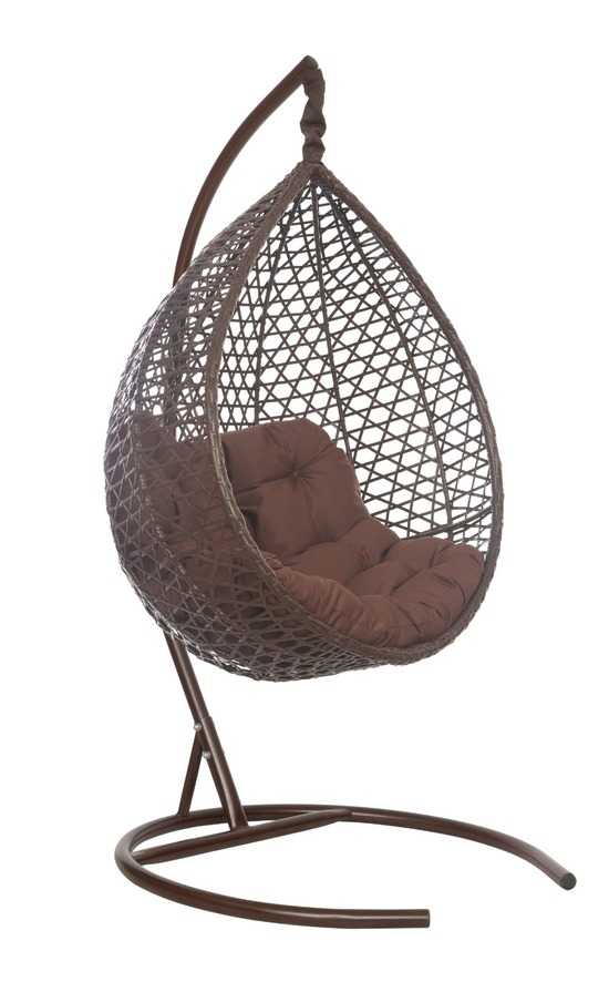 Фото №12 Подвесное кресло-кокон Montblanc (Монблан) коричневый + каркас