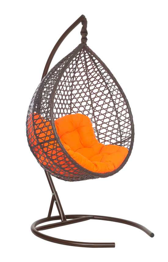 Фото №4 Подвесное кресло-кокон Montblanc (Монблан) коричневый + каркас