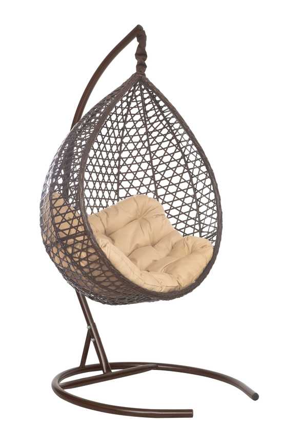 Фото №9 Подвесное кресло-кокон Montblanc (Монблан) коричневый + каркас