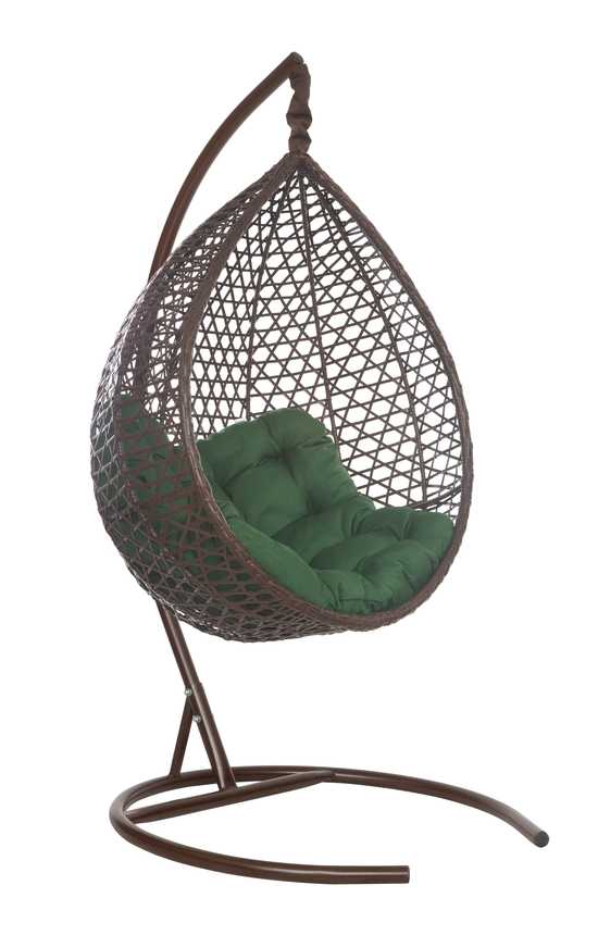 Фото №14 Подвесное кресло-кокон Montblanc (Монблан) коричневый + каркас