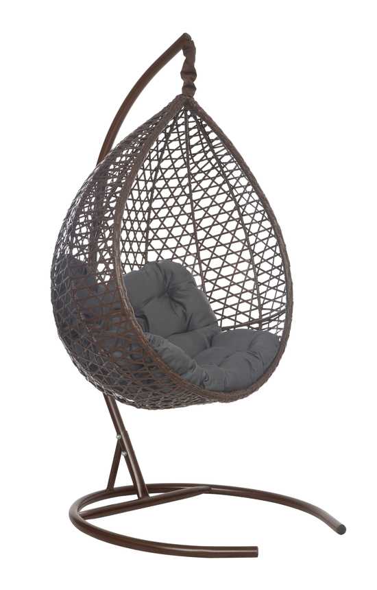 Фото №26 Подвесное кресло-кокон Montblanc (Монблан) коричневый + каркас