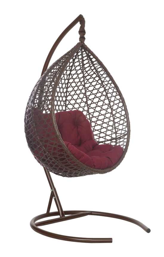 Фото №16 Подвесное кресло-кокон Montblanc (Монблан) коричневый + каркас