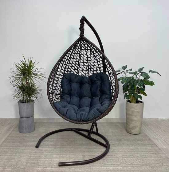 Фото №18 Подвесное кресло-кокон Montblanc (Монблан) коричневый + каркас