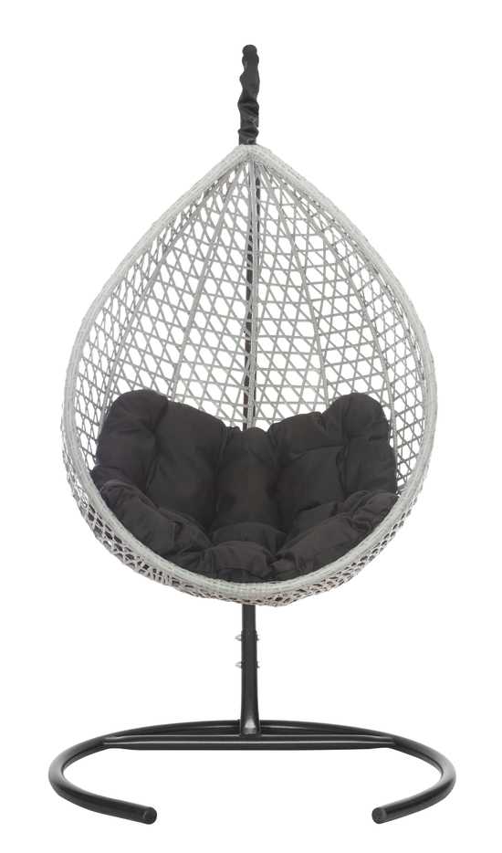 Фото №23 Подвесное кресло-кокон Montblanc (Монблан) серый + каркас