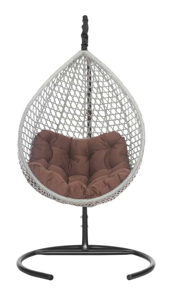 Фото №6 Подвесное кресло-кокон Montblanc (Монблан) серый + каркас