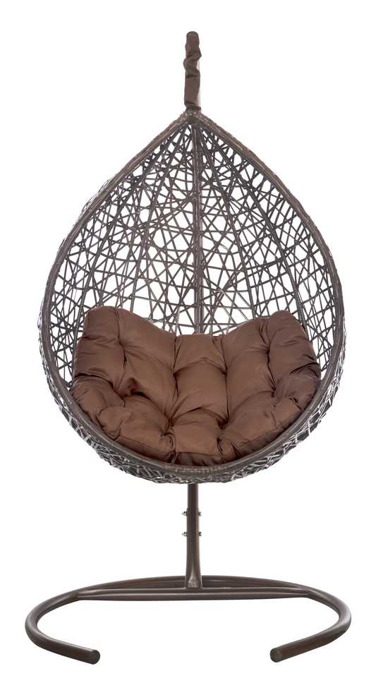 Фото №15 Подвесное кресло VALENCIA коричневый + каркас