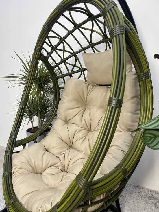 Фото №5 Подвесное кресло-кокон SAVIRA бамбук  + каркас