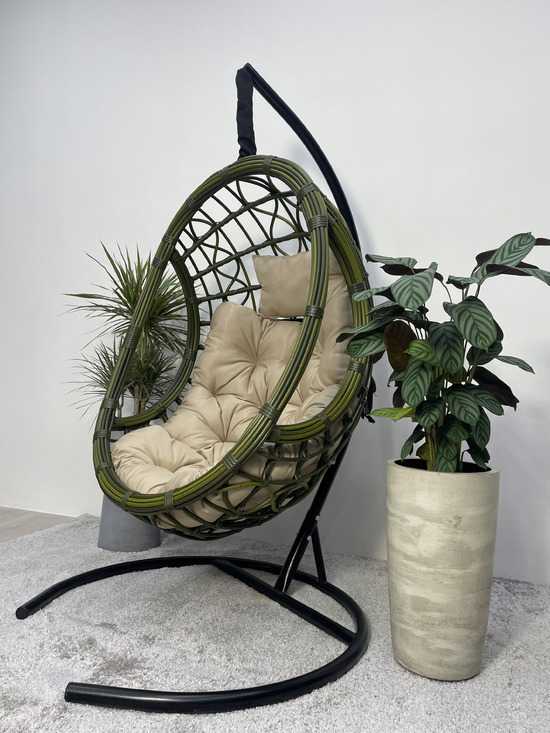 Подвесное кресло-кокон SAVIRA бамбук  + каркас