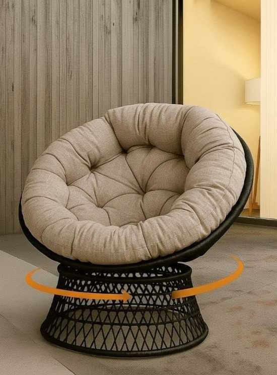 Фото №3 Кресло вращающееся ПАПАСАН ПЛЮС SWIVEL черный