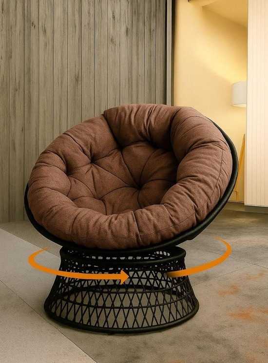 Фото №6 Кресло вращающееся ПАПАСАН ПЛЮС SWIVEL черный