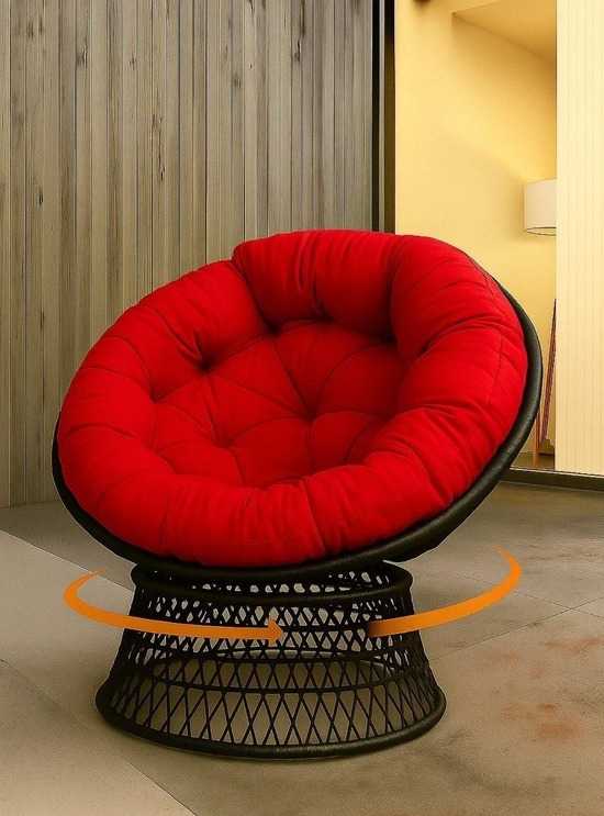 Фото №7 Кресло вращающееся ПАПАСАН ПЛЮС SWIVEL черный