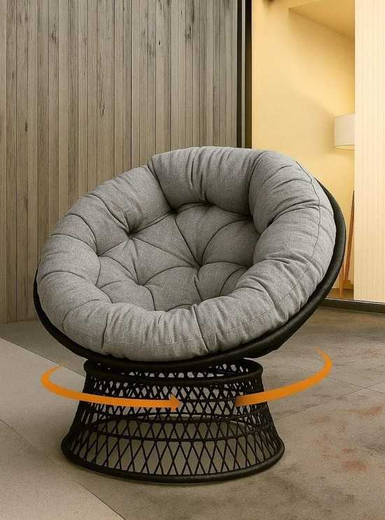 Фото №2 Кресло вращающееся ПАПАСАН ПЛЮС SWIVEL черный