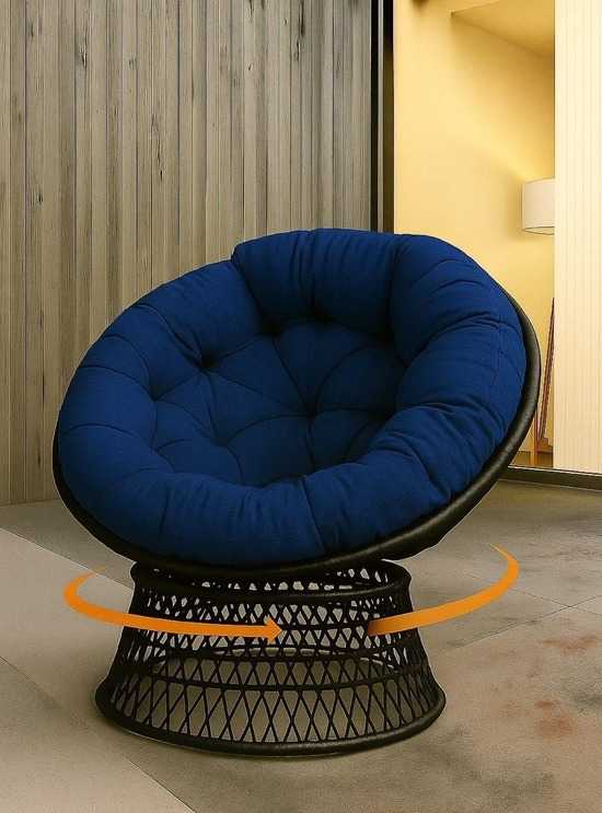 Фото №9 Кресло вращающееся ПАПАСАН ПЛЮС SWIVEL черный