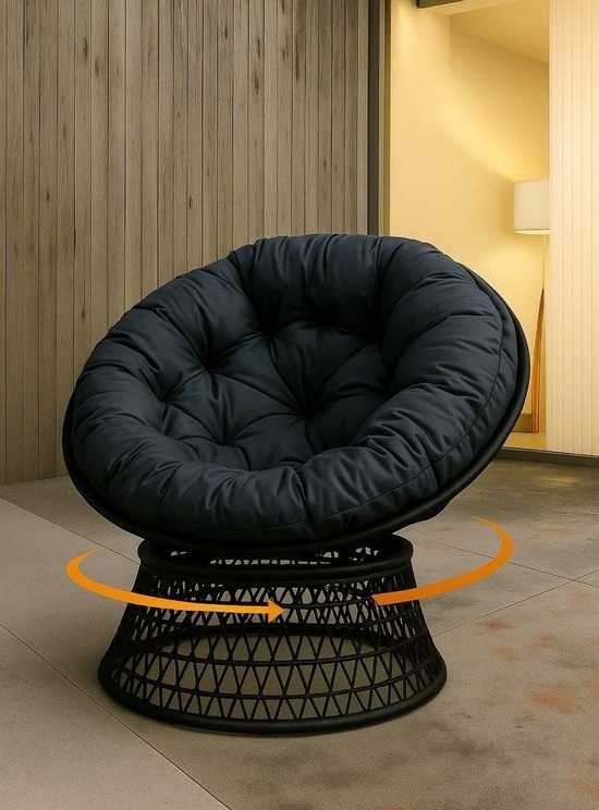 Фото №11 Кресло вращающееся ПАПАСАН ПЛЮС SWIVEL черный