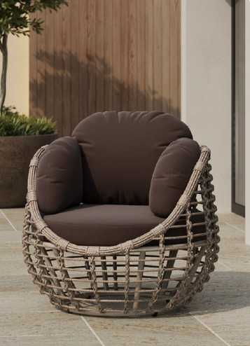 Фото №3 Комплект обеденный ЛОТУС из искусственного ротанга