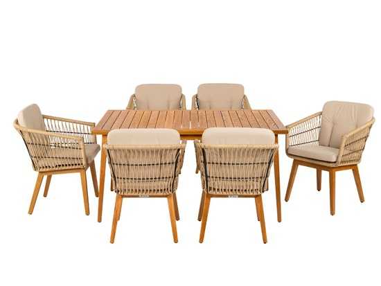 Фото №6 Комплект обеденный ЛЕТТО из искусственного ротанга