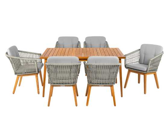 Фото №7 Комплект обеденный ЛЕТТО из искусственного ротанга