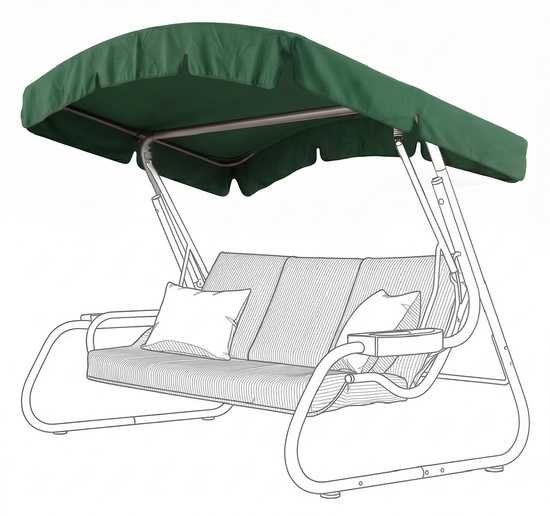 Фото №12 Тент-крыша для качелей Азалия 224 х 144 см