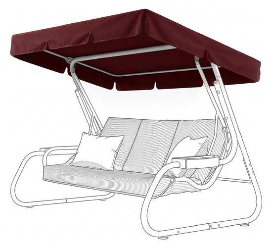 Фото №13 Тент-крыша для качелей Рандеву-51 215 х 125 см
