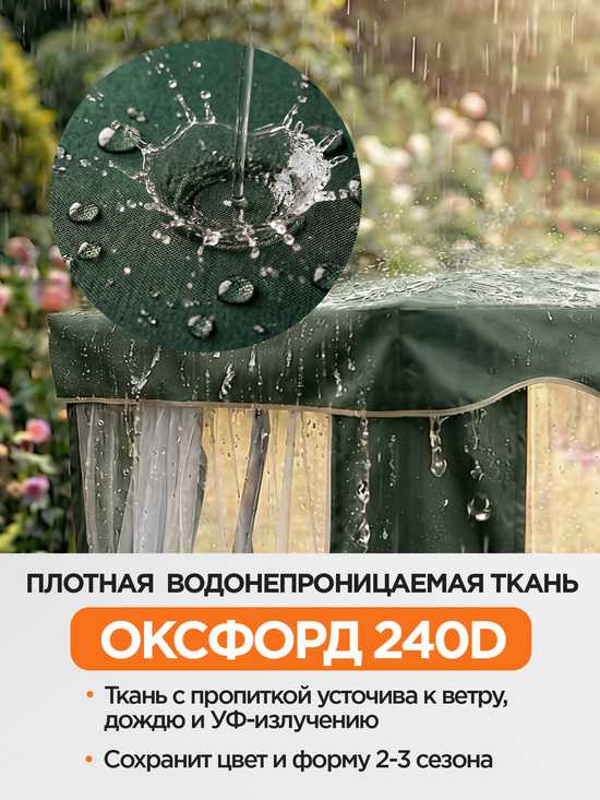 Фото №3 Тент-шатер + москитная сетка для качелей Секвойя 223 х 134 х 170 см