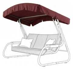 фото Тент-крыша для садовых качелей (с дугообразной крышей)