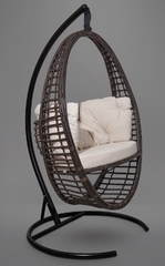 фото Подвесное кресло-кокон Derbent коричневое + каркас