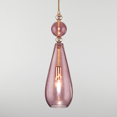 фото Подвесной светильник со стеклянным плафоном 50202/1 пурпурный
