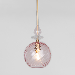 фото Подвесной светильник со стеклянным плафоном 50192/1 розовый