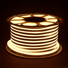 фото Светодиодный гибкий неон LS001 220V 9.6W 120Led 2835 IP67 3300K односторонний теплый белый