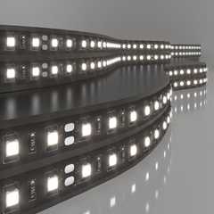фото Светодиодная лента Лента светодиодная 24V 14,4W 60Led 5050 IP20 дневной белый, Black, 5м