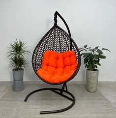 фото Подвесное кресло-кокон Montblanc (Монблан) коричневый + каркас