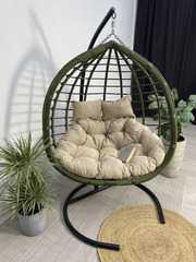 фото Подвесное двухместное кресло-кокон HASTA бамбук  + каркас