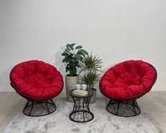 фото Набор садовый ПАПАСАН ПЛЮС 2 кресла + столик (коричневый)