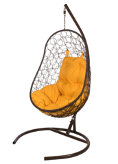 фото Подвесное кресло-кокон EASY коричневый
