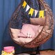 Фото №26 Подвесное кресло-кокон SEVILLA горячий шоколад + каркас