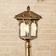 Фото №2 Corvus F черное золото уличный светильник на столбе IP44 GL 1021F
